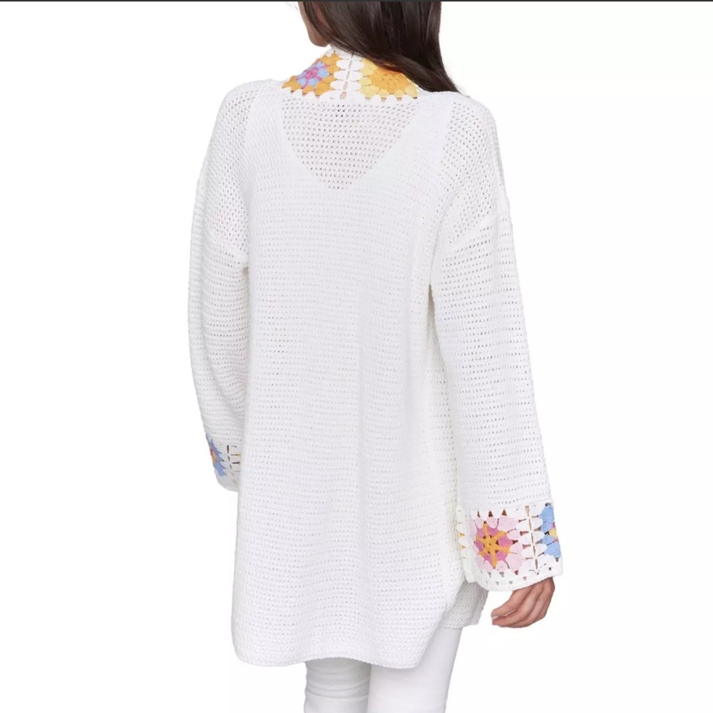 Charlie B Knit Crochet Cardigan Sz XL NWT | Charlie B Cotton Cardigan Sz XL - - Picture 2 of 12